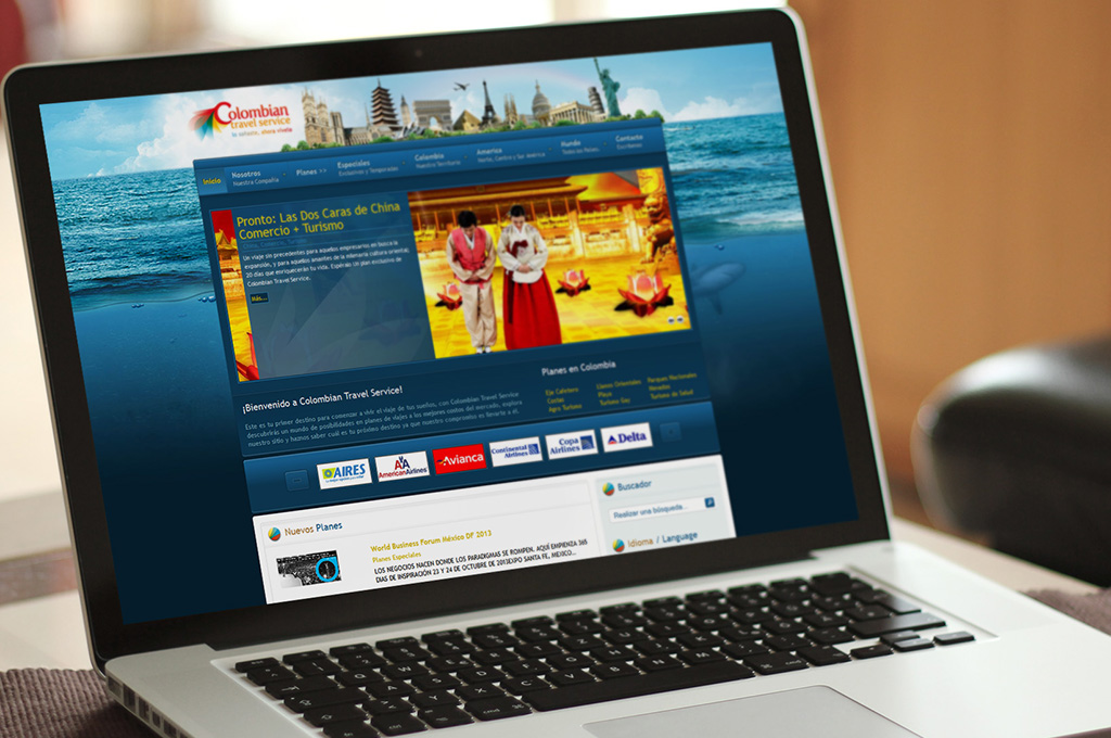 Diseño de Paginas Web en Colombia Travel Service