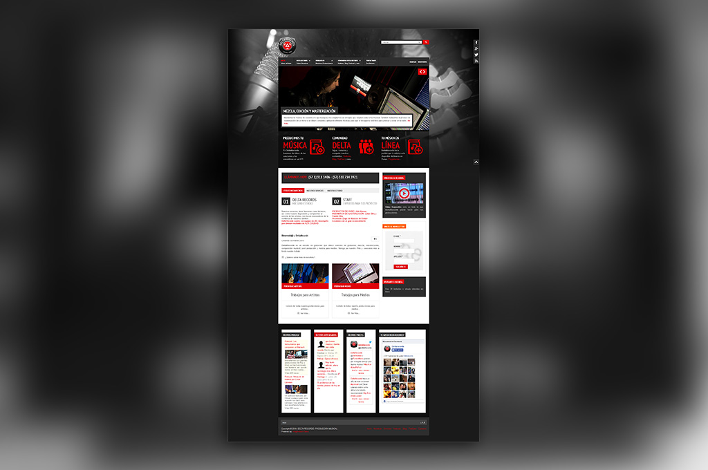 Diseño de Paginas Web en Bogotá Delta Records