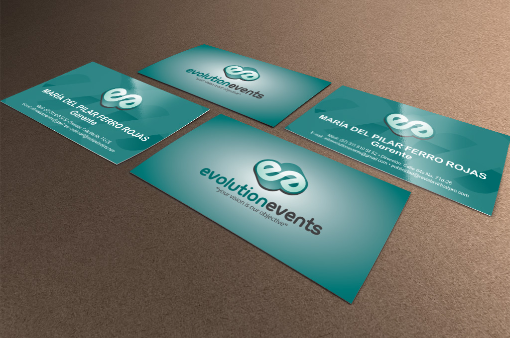 Diseño de Imagen Corporativa en Colombia Evolution events