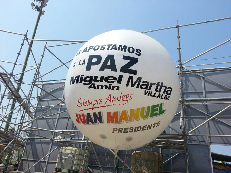 Esfera de Helio en Barranquilla Estadio Metropolitano